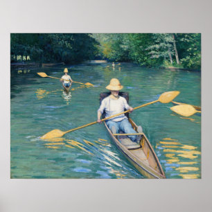 Gustave Caillebotte - Skiffs on the Yerres Poster