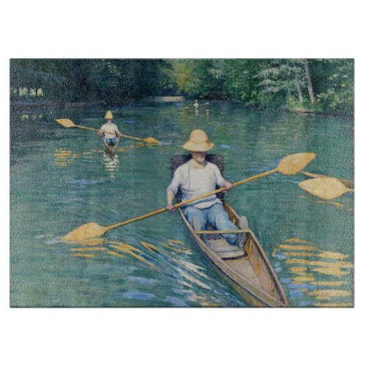 Gustave Caillebotte - Skiffs on the Yerres Snijplank (Voorkant)