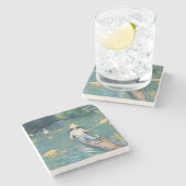 Gustave Caillebotte - Skiffs on the Yerres Stenen Onderzetter (Zijkant)