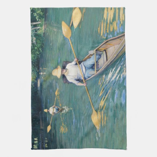 Gustave Caillebotte - Skiffs on the Yerres Theedoek (Verticaal)