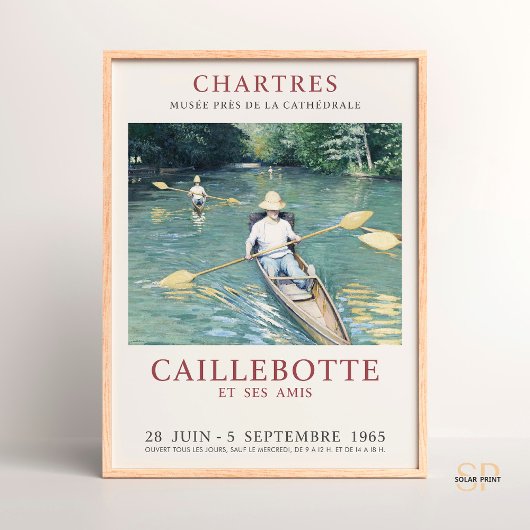 Gustave Caillebotte Skiffs op de Yerres Poster