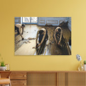 Gustave Caillebotte - The Floor Scrapers Canvas Afdruk (Insitu (Woonkamer))