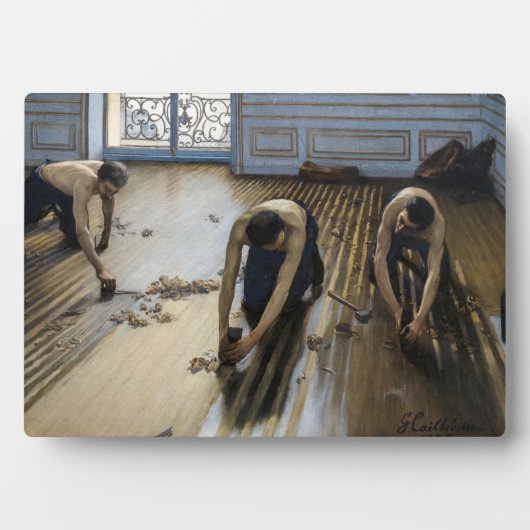 Gustave Caillebotte - The Floor Scrapers Fotoplaat (voorkant)