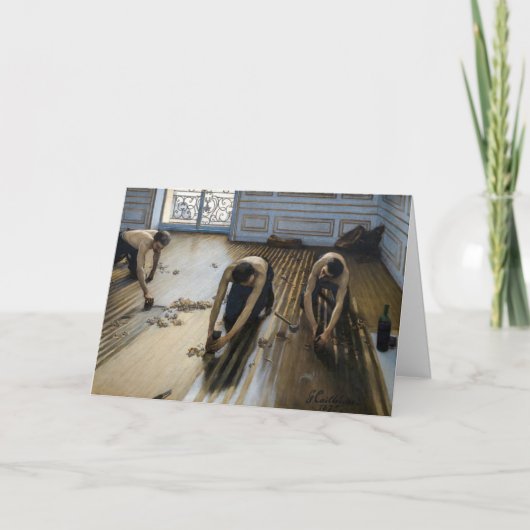 Gustave Caillebotte - The Floor Scrapers Kaart (Voorkant)