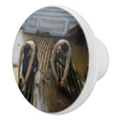 Gustave Caillebotte - The Floor Scrapers Keramische Knop (Rechts)