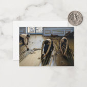 Gustave Caillebotte - The Floor Scrapers Notitiekaartje (Voorkant / Achterkant in situ)