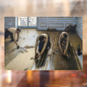 Gustave Caillebotte - The Floor Scrapers Raamsticker (Vel 2)