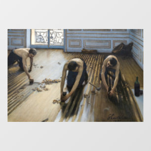 Gustave Caillebotte - The Floor Scrapers Raamsticker