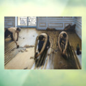 Gustave Caillebotte - The Floor Scrapers Raamsticker (Vel 3)