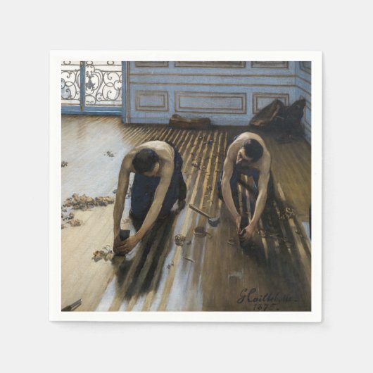 Gustave Caillebotte - The Floor Scrapers Servet (Voorkant)