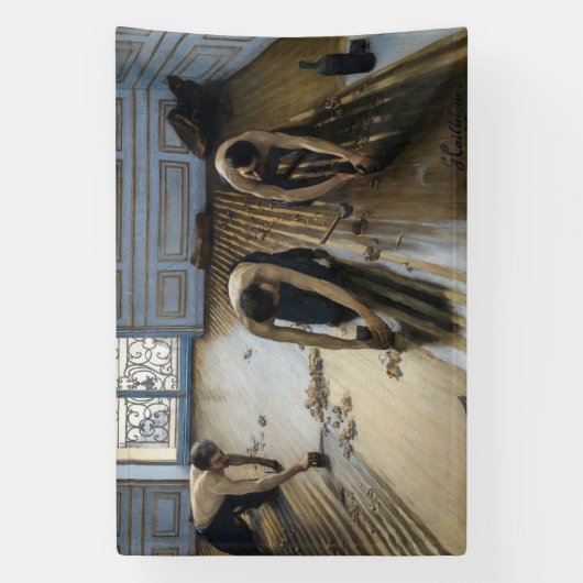 Gustave Caillebotte - The Floor Scrapers Spandoek (Verticaal)