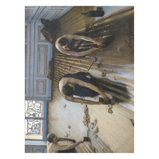 Gustave Caillebotte - The Floor Scrapers Tafelkleed (Voorkant)