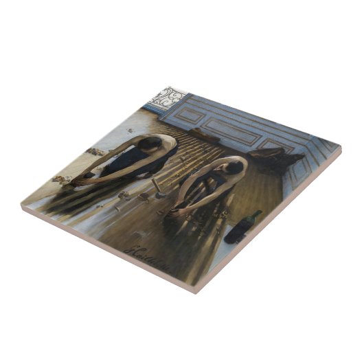 Gustave Caillebotte - The Floor Scrapers Tegeltje (Zijkant)