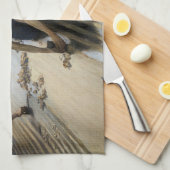 Gustave Caillebotte - The Floor Scrapers Theedoek (Quarter Fold)