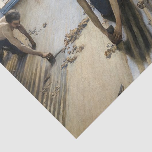 Gustave Caillebotte - The Floor Scrapers Tissuepapier (Detail)