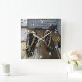 Gustave Caillebotte - The Floor Scrapers Vierkante Klok (Huis)