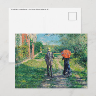 Gustave Caillebotte - The Path Uphill Briefkaart
