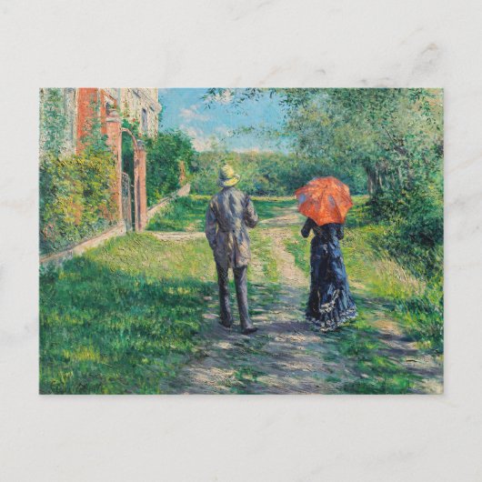Gustave Caillebotte - The Path Uphill Briefkaart (Voorkant)