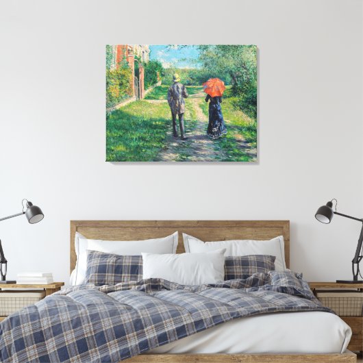 Gustave Caillebotte - The Path Uphill Canvas Afdruk (Insitu (Slaapkamer))