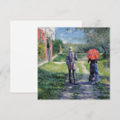 Gustave Caillebotte - The Path Uphill Feestdagenkaart (Voorkant / Achterkant)