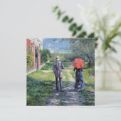 Gustave Caillebotte - The Path Uphill Feestdagenkaart (Staand voorkant)