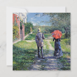 Gustave Caillebotte - The Path Uphill Feestdagenkaart
