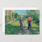 Gustave Caillebotte - The Path Uphill Kaart (Voorkant / Achterkant)