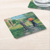 Gustave Caillebotte - The Path Uphill Kartonnen Onderzetters (Schuin)