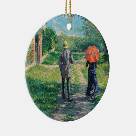 Gustave Caillebotte - The Path Uphill Keramisch Ornament (Rechts)