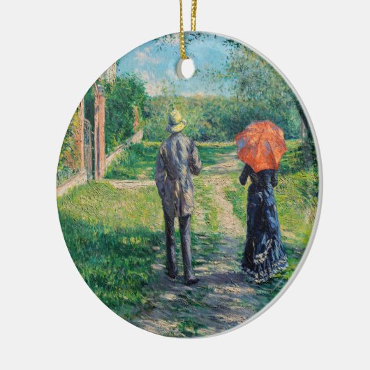 Gustave Caillebotte - The Path Uphill Keramisch Ornament (Links)