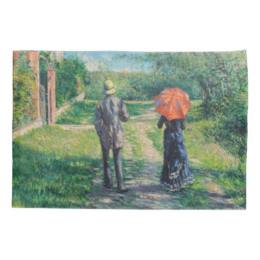 Gustave Caillebotte - The Path Uphill Kussensloop (Achterkant)