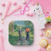 Gustave Caillebotte - The Path Uphill Papieren Bordje (Feest)