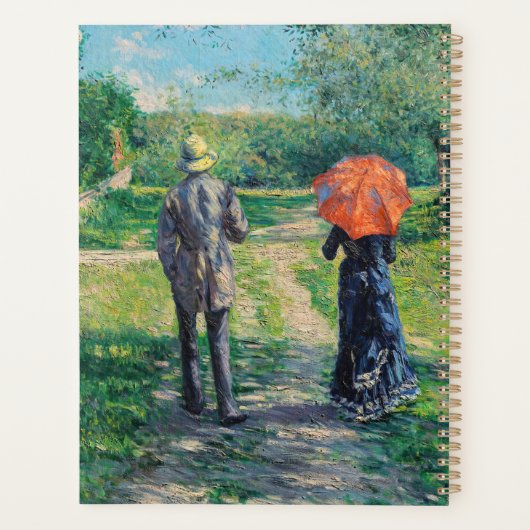 Gustave Caillebotte - The Path Uphill Planner (Achterkant)