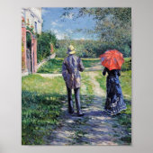 Gustave Caillebotte - The Path Uphill Poster (Voorkant)
