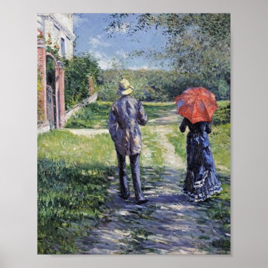 Gustave Caillebotte - The Path Uphill Poster (Voorkant)