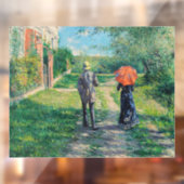 Gustave Caillebotte - The Path Uphill Raamsticker (Vel 2)
