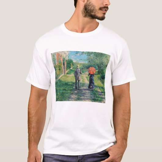 Gustave Caillebotte - The Path Uphill T-shirt (Voorkant)
