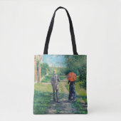 Gustave Caillebotte - The Path Uphill Tote Bag (Voorkant)