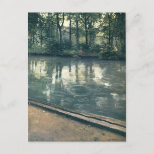Gustave Caillebotte - The Yerres, Regen Briefkaart