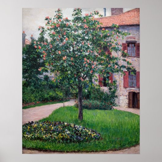 Gustave Caillebotte - Trees in Blossom Poster (Voorkant)
