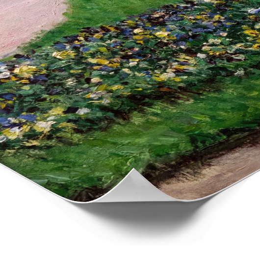 Gustave Caillebotte - Trees in Blossom Poster (Hoek)