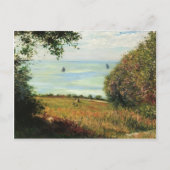 Gustave Caillebotte - Uitzicht van Zee uit Villerv Briefkaart (Voorkant)