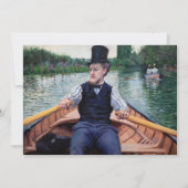 Gustave Caillebotte - Vaarfeest Bedankkaart (Voorkant)