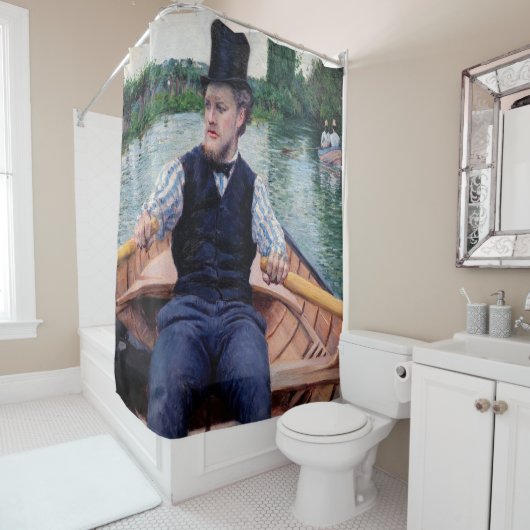 Gustave Caillebotte - Vaarfeest Douchegordijn (In situ)