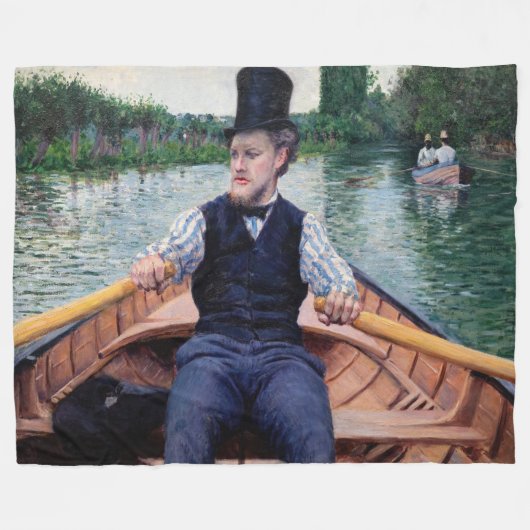 Gustave Caillebotte - Vaarfeest Fleece Deken (Voorkant (Horizontaal))