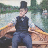 Gustave Caillebotte - Vaarfeest Sticker (Voorkant)