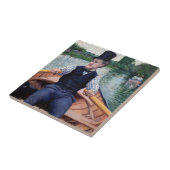 Gustave Caillebotte - Vaarfeest Tegeltje (Zijkant)