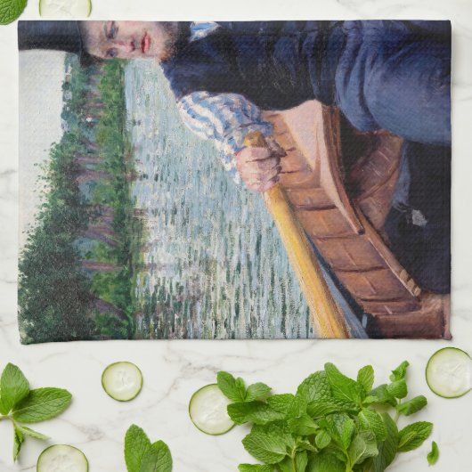 Gustave Caillebotte - Vaarfeest Theedoek (Gevouwen)