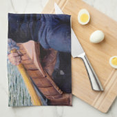 Gustave Caillebotte - Vaarfeest Theedoek (Quarter Fold)