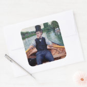 Gustave Caillebotte - Vaarfeest Vierkante Sticker (Envelop)